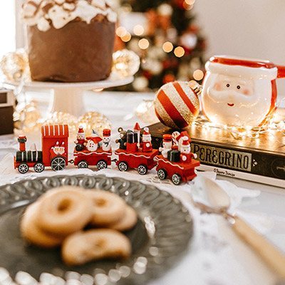 christmas cookies and decorations