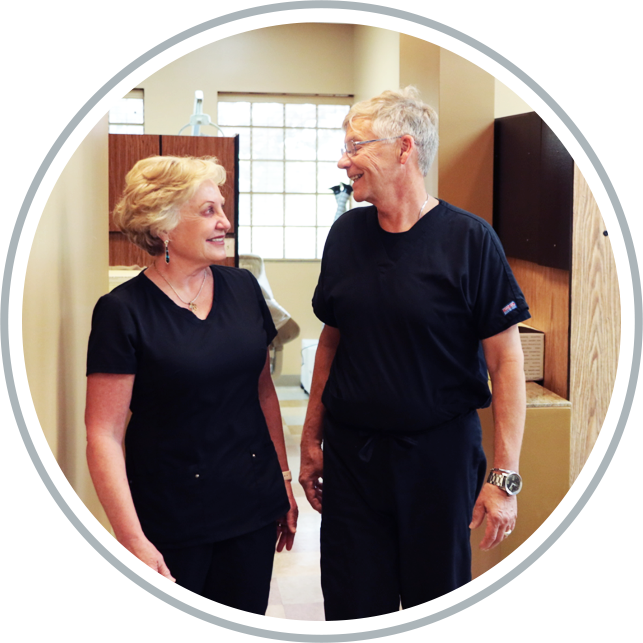 dentist and staff