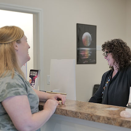 Reception desk