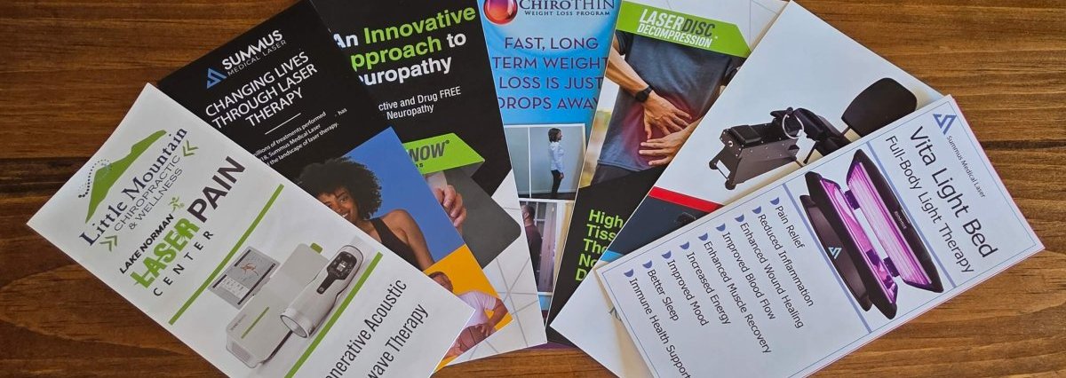 array of brochures