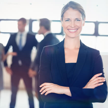 Smiling business woman