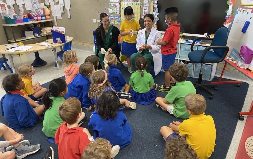 dentists in classroom