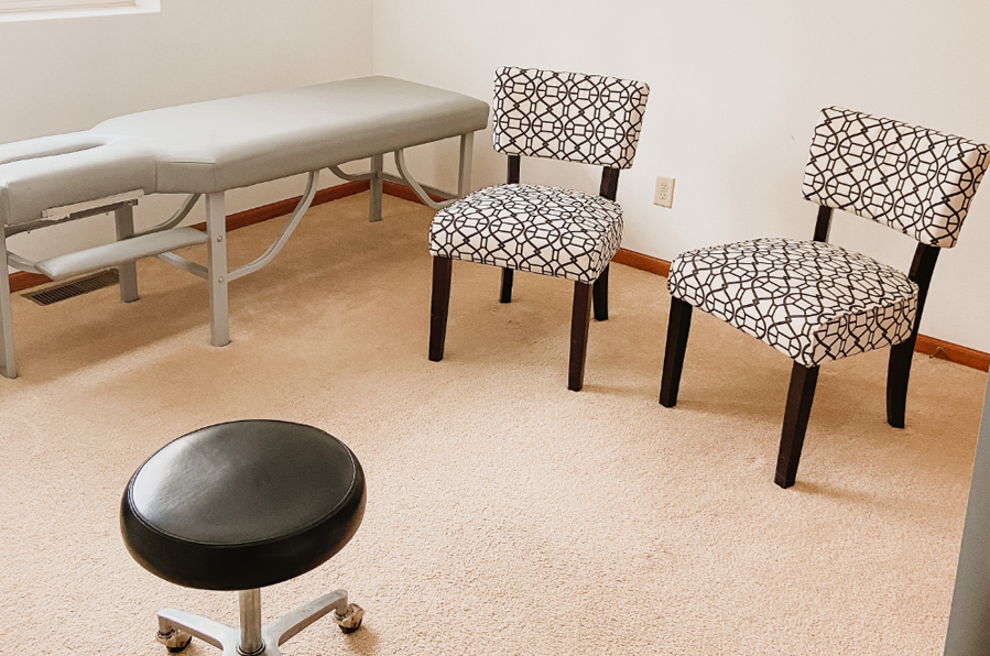 Hodag Chiropractic chairs in room
