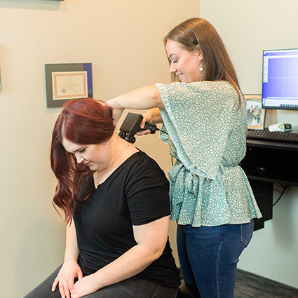 upper cervical adjustment on a patient