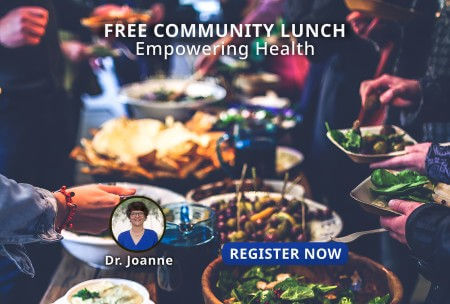 A flyer from Inspired Healing inviting the community to a free lunch to empower health