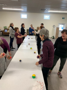 Group class at CYPRES with Dr. Callum Peever Learning how to juggle in Caledonia
