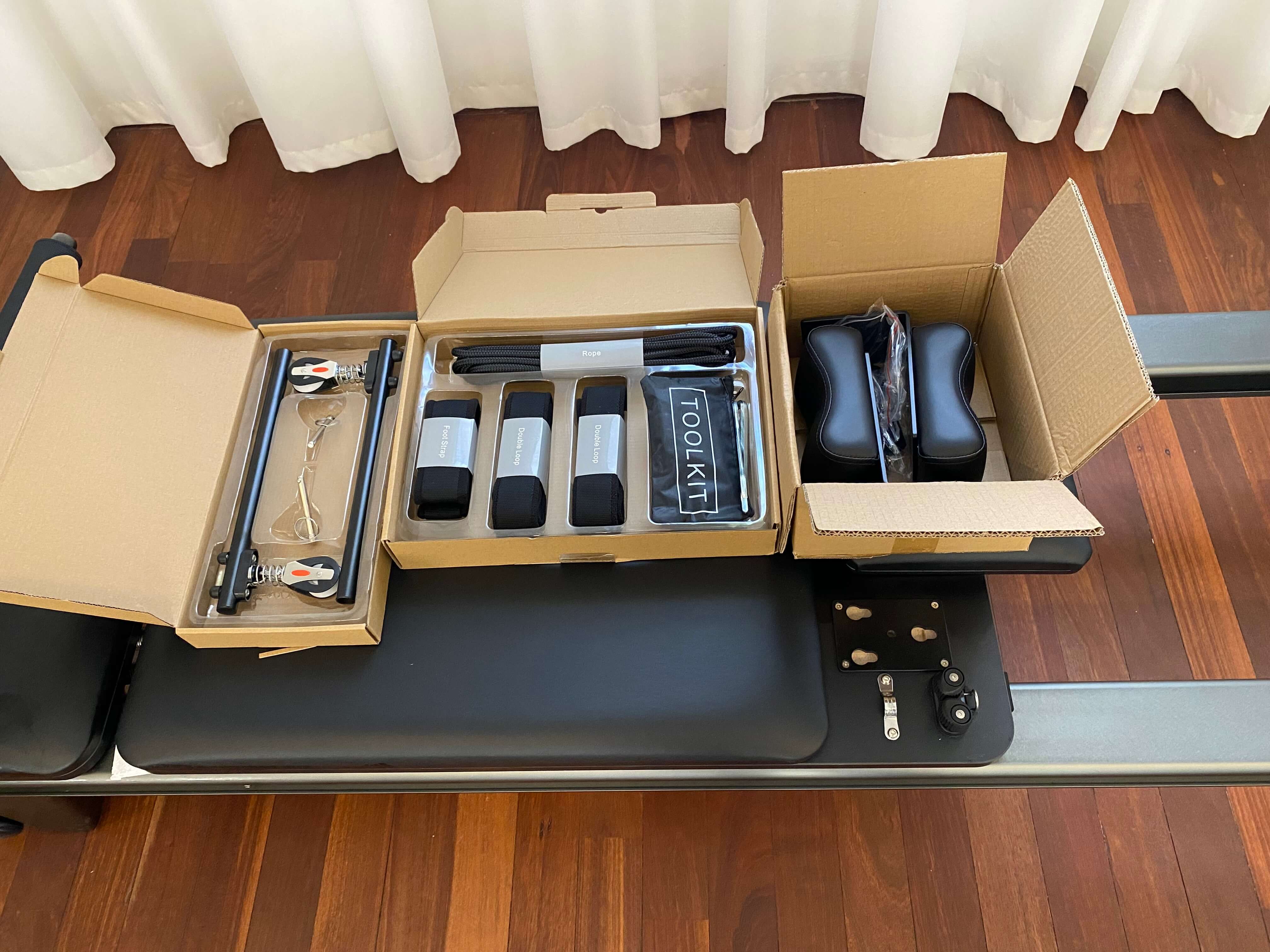 Reformer as it arrives, still in packaging