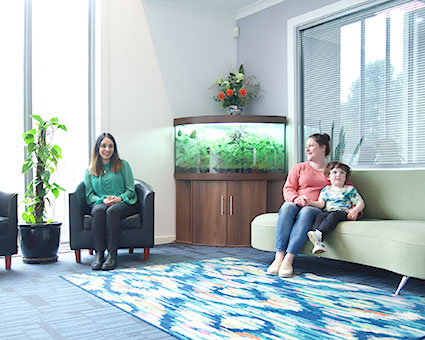 Patients in waiting room