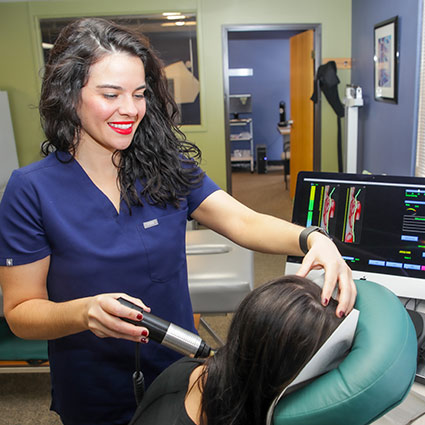 scanning patient using tool