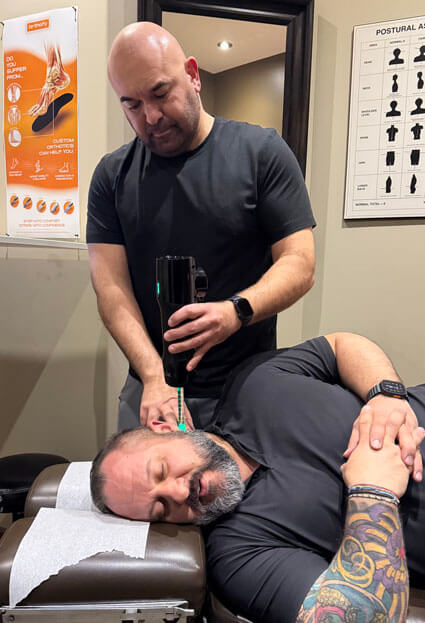 Man getting Sonik Treatment