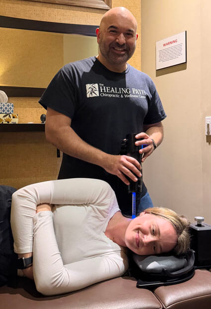 Woman getting Sonik Treatment