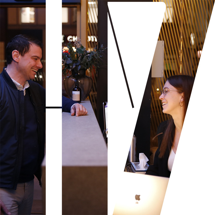 Man and Woman talking
