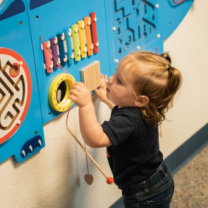 Toddler playing