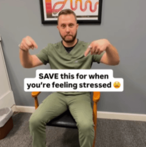 Dr. Minnick showing stretch tips
