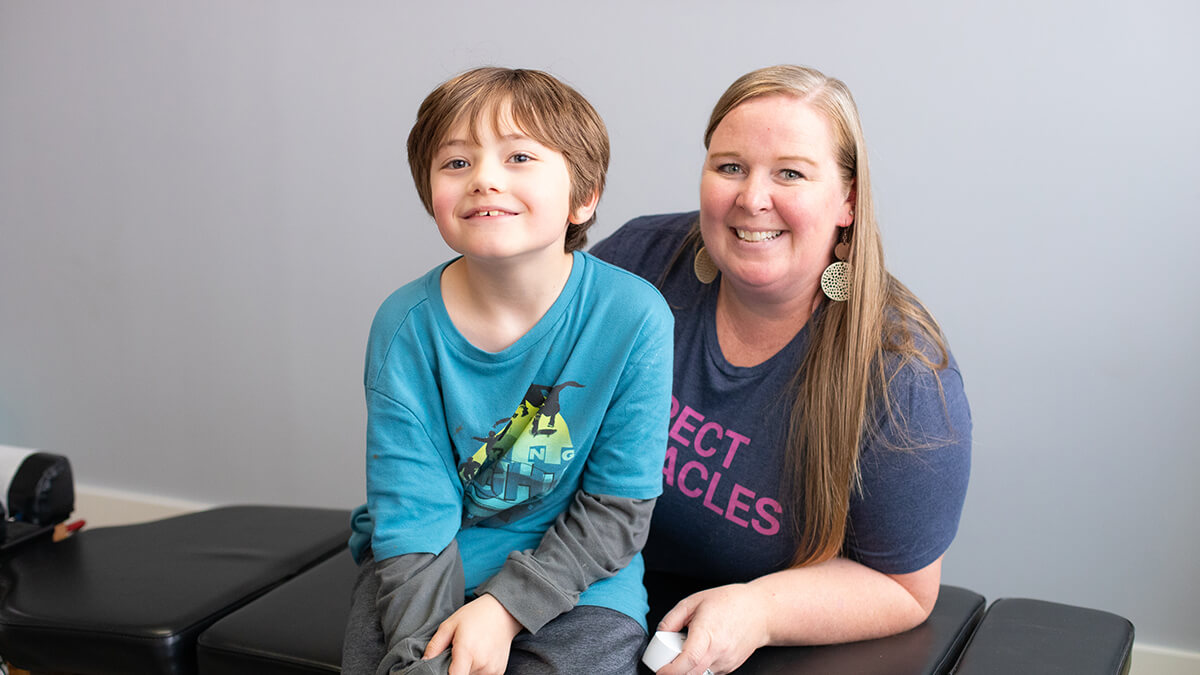 Dr Lauren with boy