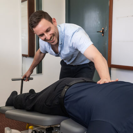 Morley patient treated with Flexion Distraction Technique