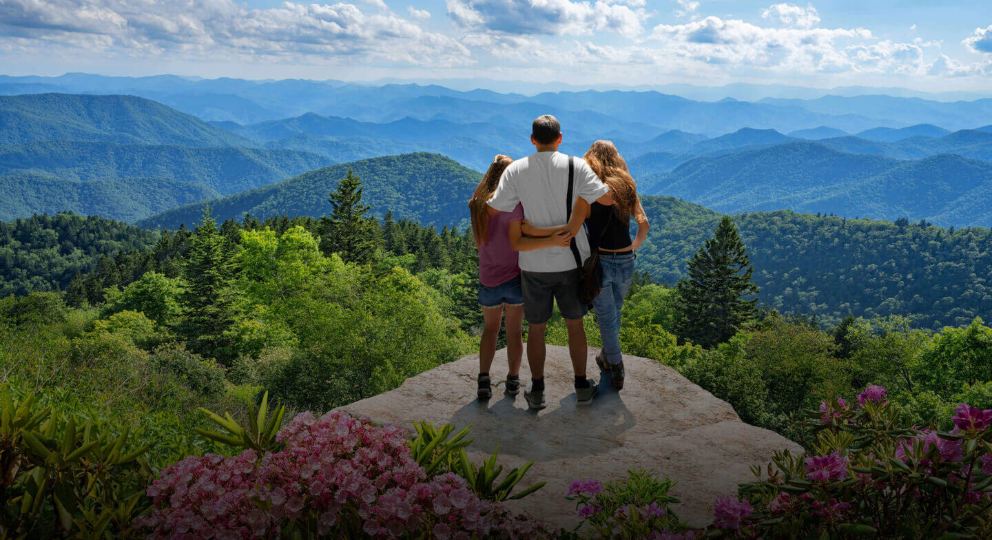 Family in nature