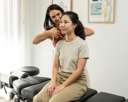 Activator technique used on patient