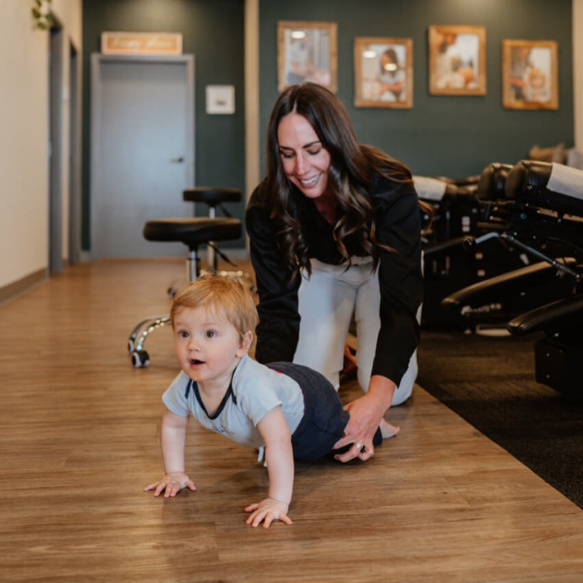 child crawling