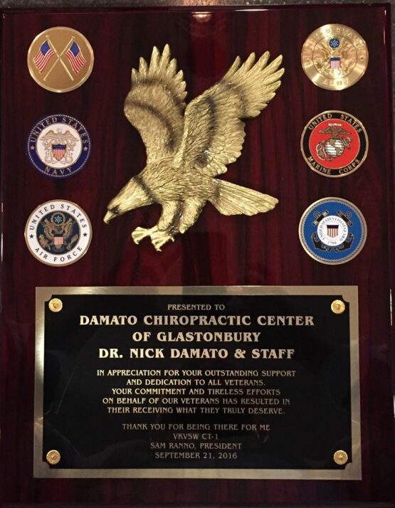 Veterans Center of Connecticut Award Plaque