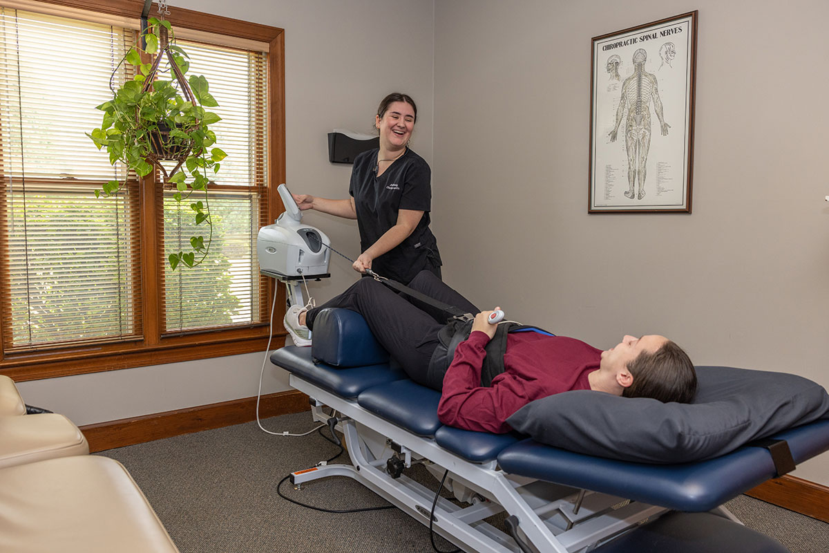 Spinal decompression adjustment