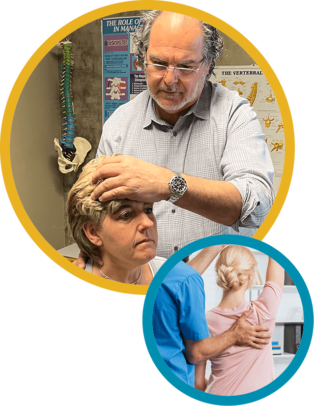 Dr. Kassis adjusting a patient's neck