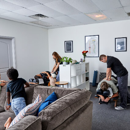 Port St Lucie chiropractors Dr. Robert and Dr. Victoria adjusting patients