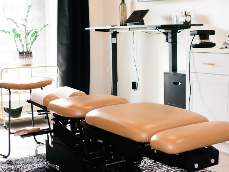 Family of three smiling