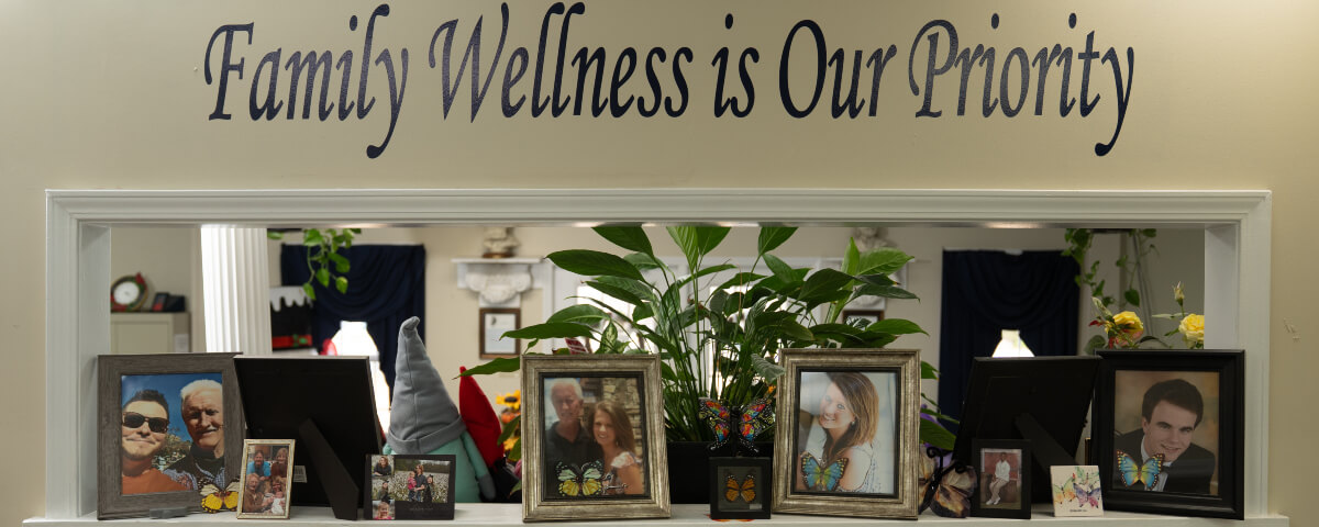 Ehlich Family Health and Wellness reception area photos display