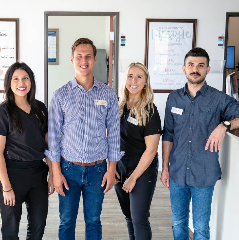 Our River City Wellness team at our front desk