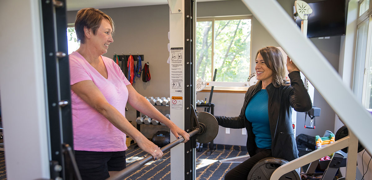 Patient lifting weight