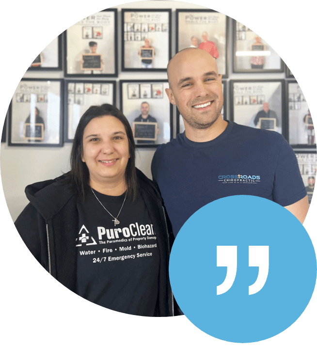 chiropractor with patient