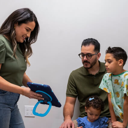 Orlando patients in consultation at Arise Family Chiropractic