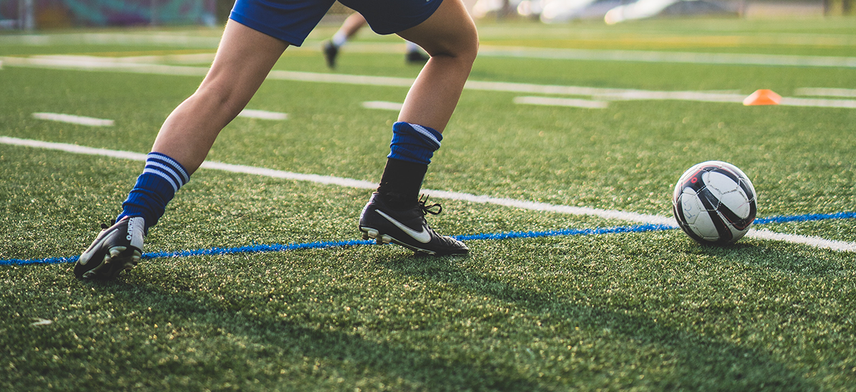 person playing football