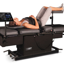 woman on decompression table