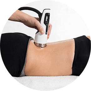 person getting shockwave therapy