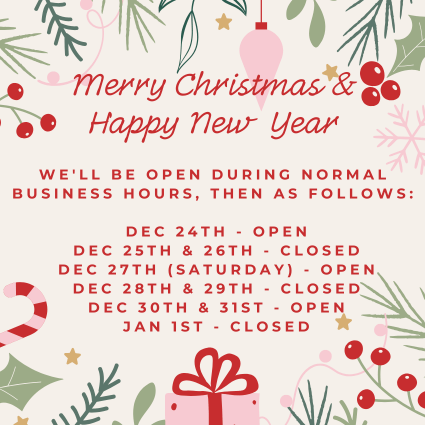 holiday hours