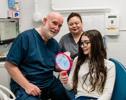 Maryborough patient in a consultation at Pullen Dental