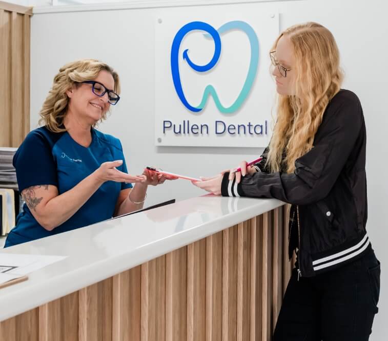 staff talking to patient