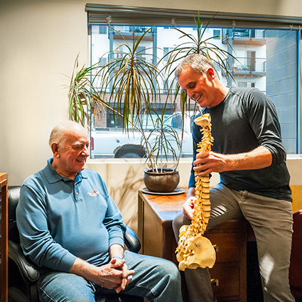 doctor talking with patient