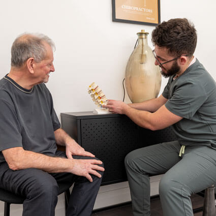 Doctor with the patient