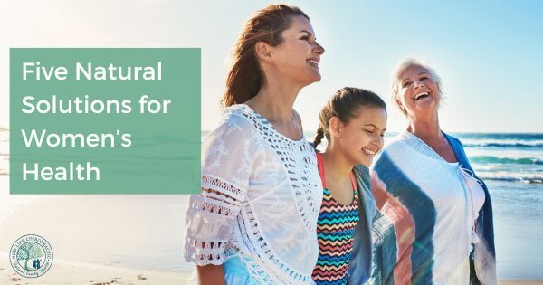 Focusing on Natural solutions for women's health. Showing 3 healthy women.
