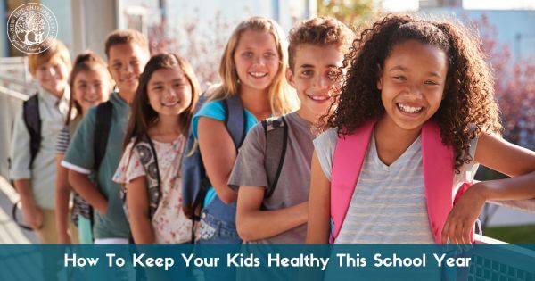 a group of healthy school aged kids smiling