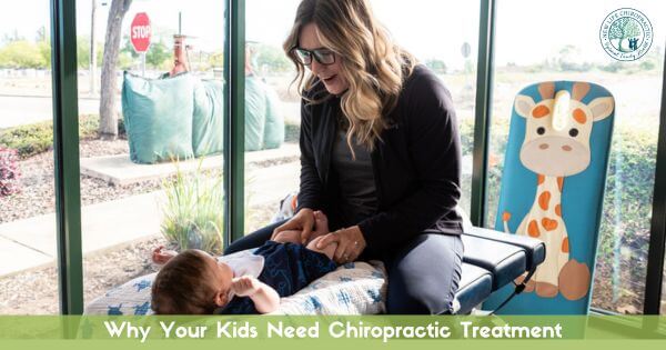 baby getting a chiropractic adjustment from Dr. Catherine