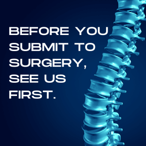 See-us-first avoid surgery