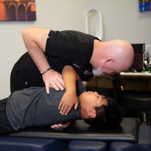 Pediatric patient treated with Chiropractic Care