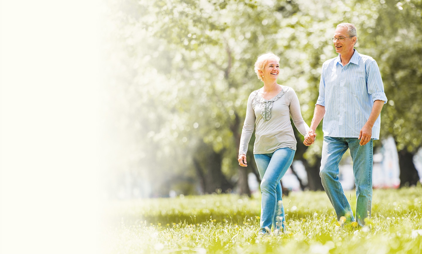 old couple walking