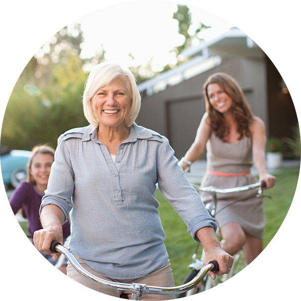 ladies biking