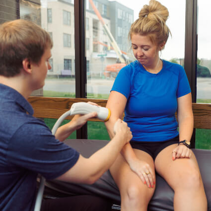 therapy on arm
