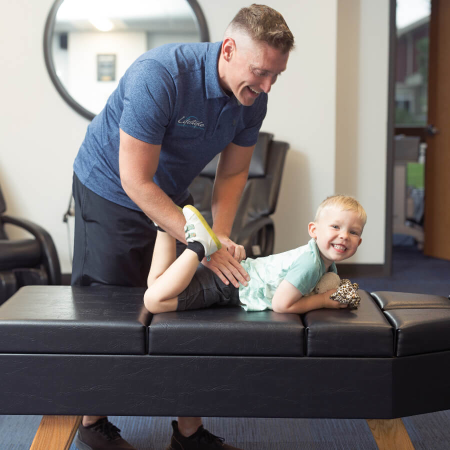 child adjustment on table